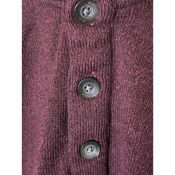 Van Heusen Mens XXL Burgundy Maroon 1/4 Button Up Pullover Sweater Polyester - Picture 3 of 6
